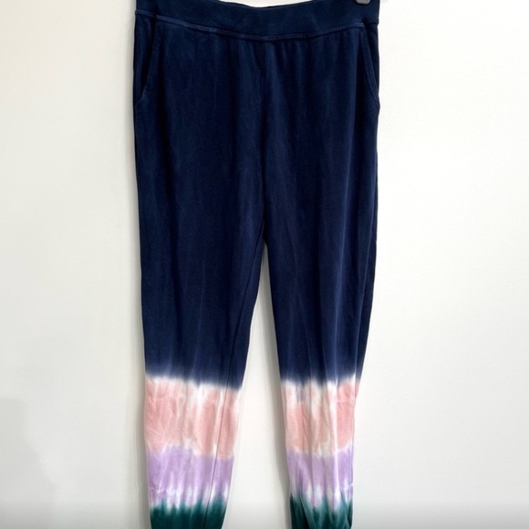 Wildfox French Terrycloth Navy Tie-Dye Hoodie & Jogger Set - Picture 11 of 14